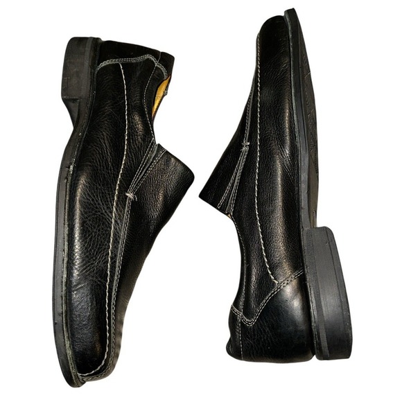 Sz 11.5 D MEN Sandro Moscoloni Black Leather Loafers Slip On Shoes 62046 Berwyn